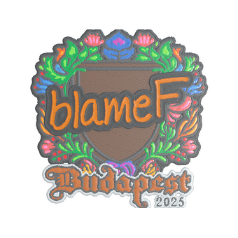 Sticker | blameF (Embroidered) | Budapest 2025 CS2 skin