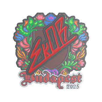Sticker | sk0R (Embroidered) | Budapest 2025 CS2 skin