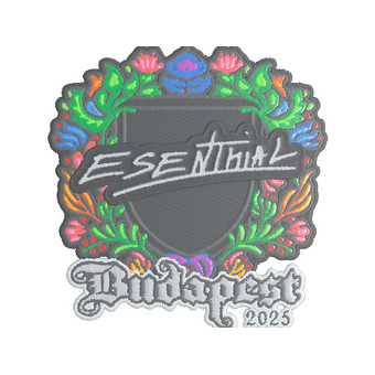 Sticker | esenthial (Embroidered) | Budapest 2025 CS2 skin