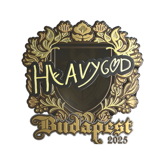 Sticker | Heavygod (Gold) | Budapest 2025 CS2 skin