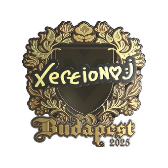 Sticker | xertioN (Gold) | Budapest 2025 CS2 skin