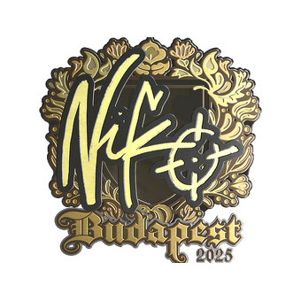 Sticker | NiKo (Gold) | Budapest 2025 CS2 skin