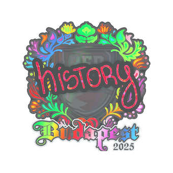 Sticker | History (Holo) | Budapest 2025 CS2 skin