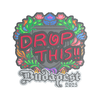 Sticker | drop (Embroidered) | Budapest 2025 CS2 skin