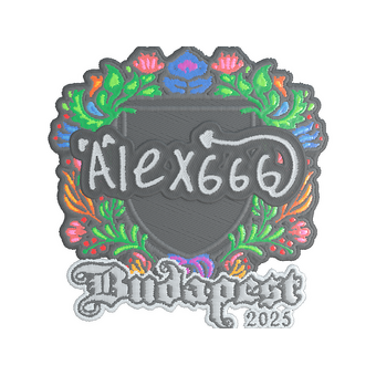 Sticker | alex666 (Embroidered) | Budapest 2025 CS2 skin