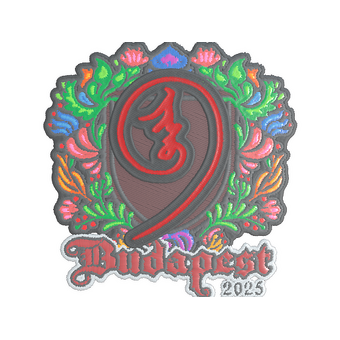Sticker | nin9 (Embroidered) | Budapest 2025 CS2 skin