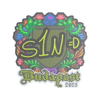 Sticker | s1n (Embroidered) | Budapest 2025 CS2 skin