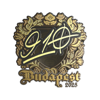 Sticker | 910 (Gold) | Budapest 2025 CS2 skin