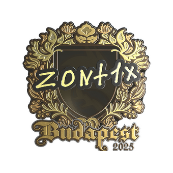 Sticker | zont1x (Gold) | Budapest 2025 CS2 skin