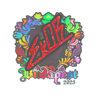 Sticker | sk0R (Holo) | Budapest 2025 CS2 skin