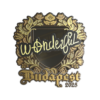 Sticker | w0nderful (Gold) | Budapest 2025 CS2 skin