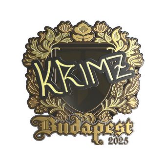 Sticker | KRIMZ (Gold) | Budapest 2025 CS2 skin