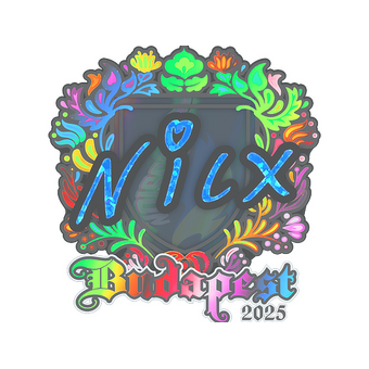 Sticker | nicx (Holo) | Budapest 2025 CS2 skin