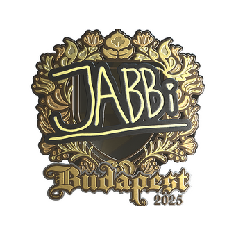 Sticker | jabbi (Gold) | Budapest 2025 CS2 skin