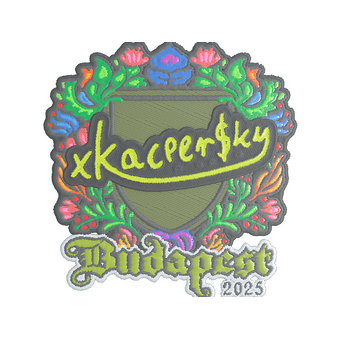 Sticker | xKacpersky (Embroidered) | Budapest 2025 CS2 skin