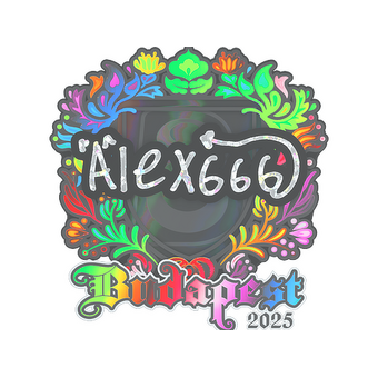 Sticker | alex666 (Holo) | Budapest 2025 CS2 skin