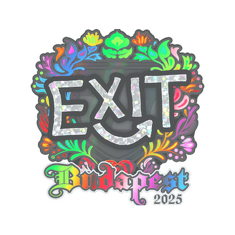 Sticker | exit (Holo) | Budapest 2025 CS2 skin