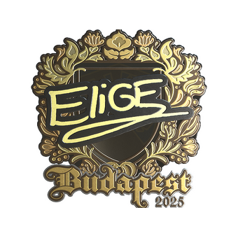 Sticker | EliGE (Gold) | Budapest 2025 CS2 skin