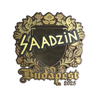 Sticker | saadzin (Gold) | Budapest 2025 CS2 skin