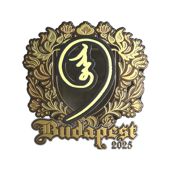 Sticker | nin9 (Gold) | Budapest 2025 CS2 skin