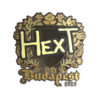 Sticker | HexT (Gold) | Budapest 2025 CS2 skin