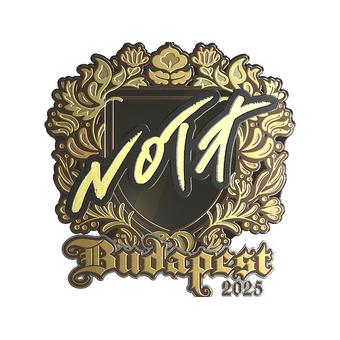 Sticker | nota (Gold) | Budapest 2025 CS2 skin