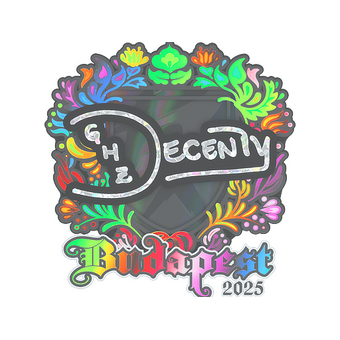 Sticker | decenty (Holo) | Budapest 2025 CS2 skin