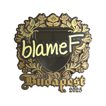Sticker | blameF (Gold) | Budapest 2025 CS2 skin