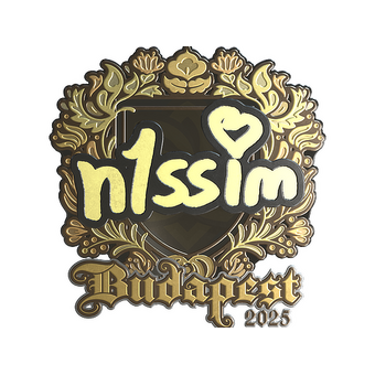 Sticker | n1ssim (Gold) | Budapest 2025 CS2 skin