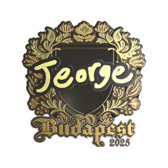 Sticker | jeorge (Gold) | Budapest 2025 CS2 skin