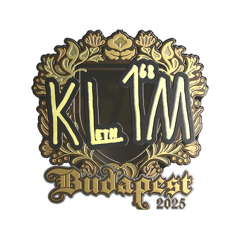 Sticker | kl1m (Gold) | Budapest 2025 CS2 skin