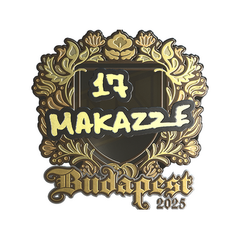Sticker | makazze (Gold) | Budapest 2025 CS2 skin