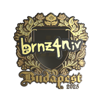 Sticker | brnz4n (Gold) | Budapest 2025 CS2 skin