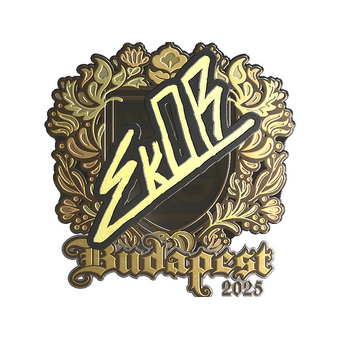 Sticker | sk0R (Gold) | Budapest 2025 CS2 skin