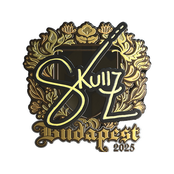 Sticker | skullz (Gold) | Budapest 2025 CS2 skin