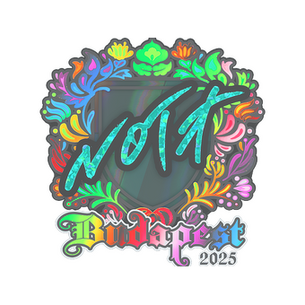 Sticker | nota (Holo) | Budapest 2025 CS2 skin