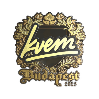 Sticker | Kvem (Gold) | Budapest 2025 CS2 skin