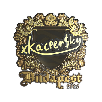 Sticker | xKacpersky (Gold) | Budapest 2025 CS2 skin