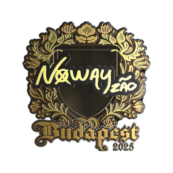 Sticker | noway (Gold) | Budapest 2025 CS2 skin