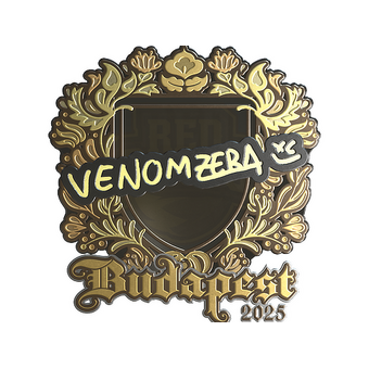 Sticker | venomzera (Gold) | Budapest 2025 CS2 skin