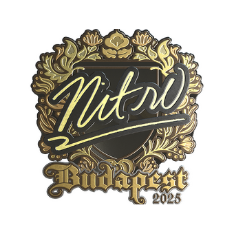 Sticker | nitr0 (Gold) | Budapest 2025 CS2 skin