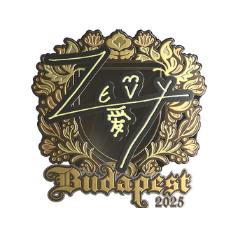 Sticker | zevy (Gold) | Budapest 2025 CS2 skin