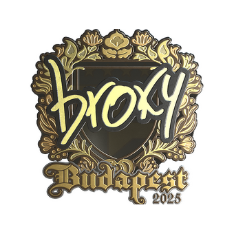 Sticker | broky (Gold) | Budapest 2025 CS2 skin