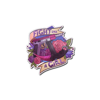 Sticker | Fight like a Girl CS2 skin