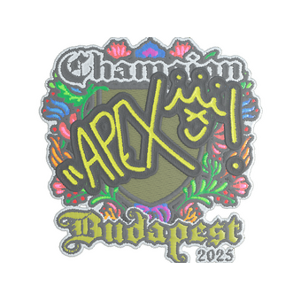 Sticker | apEX (Embroidered, Champion) | Budapest 2025 CS2 skin
