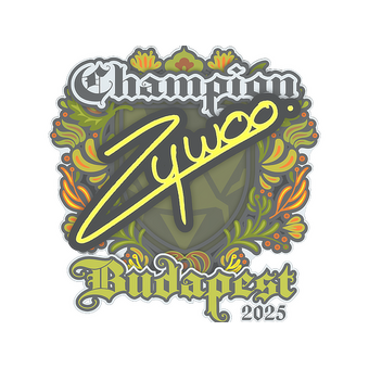Sticker | ZywOo (Champion) | Budapest 2025 CS2 skin