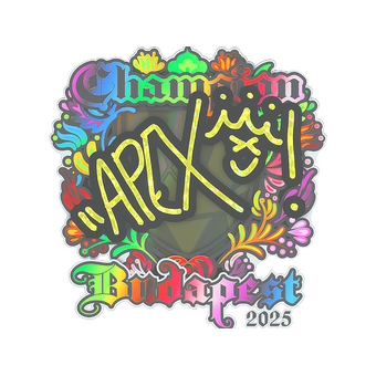 Sticker | apEX (Holo, Champion) | Budapest 2025 CS2 skin