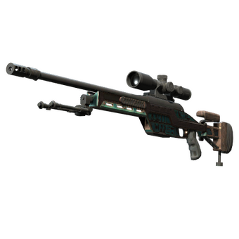 SSG 08 | Azure Glyph (Battle-Scarred) CS2 skin