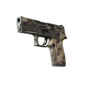Souvenir P250 | Black & Tan (Battle-Scarred) CS2 skin