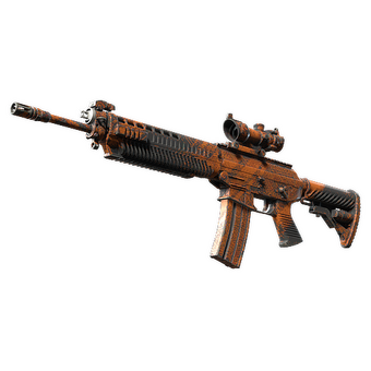 SG 553 | Basket Halftone (Field-Tested) CS2 skin